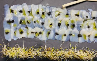 Carpaccio de Saint-Jacques, truffe, caviar