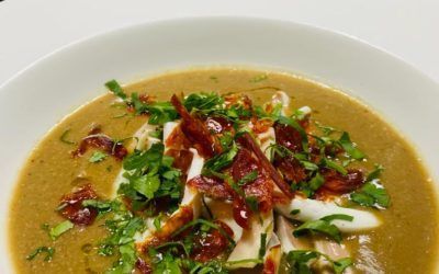 Spaghettis de calamars, bouillon oignons