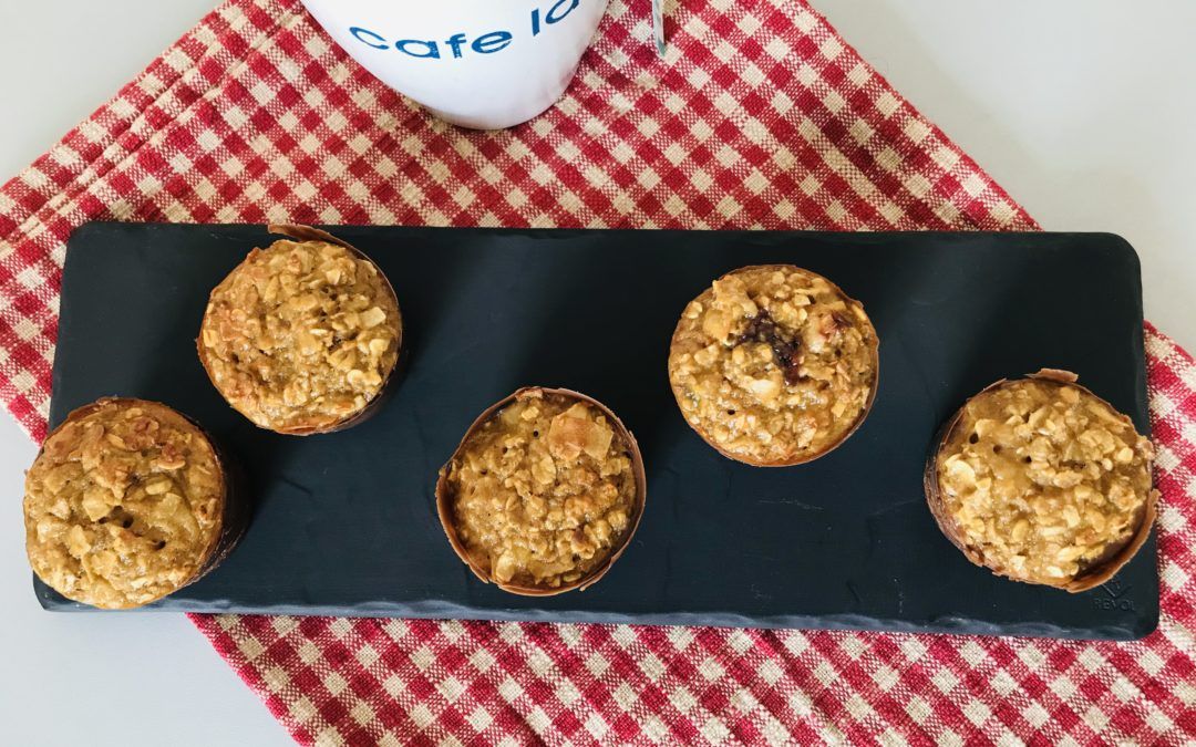 Gâteau à l&rsquo;avoine banane coco et chocolat