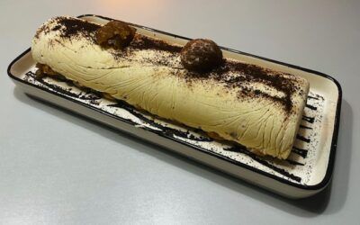Bûche glacée, façon tiramisu
