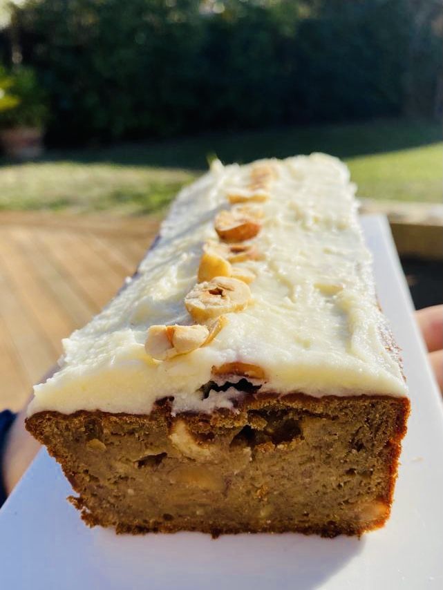 Cake panais banane et noisettes