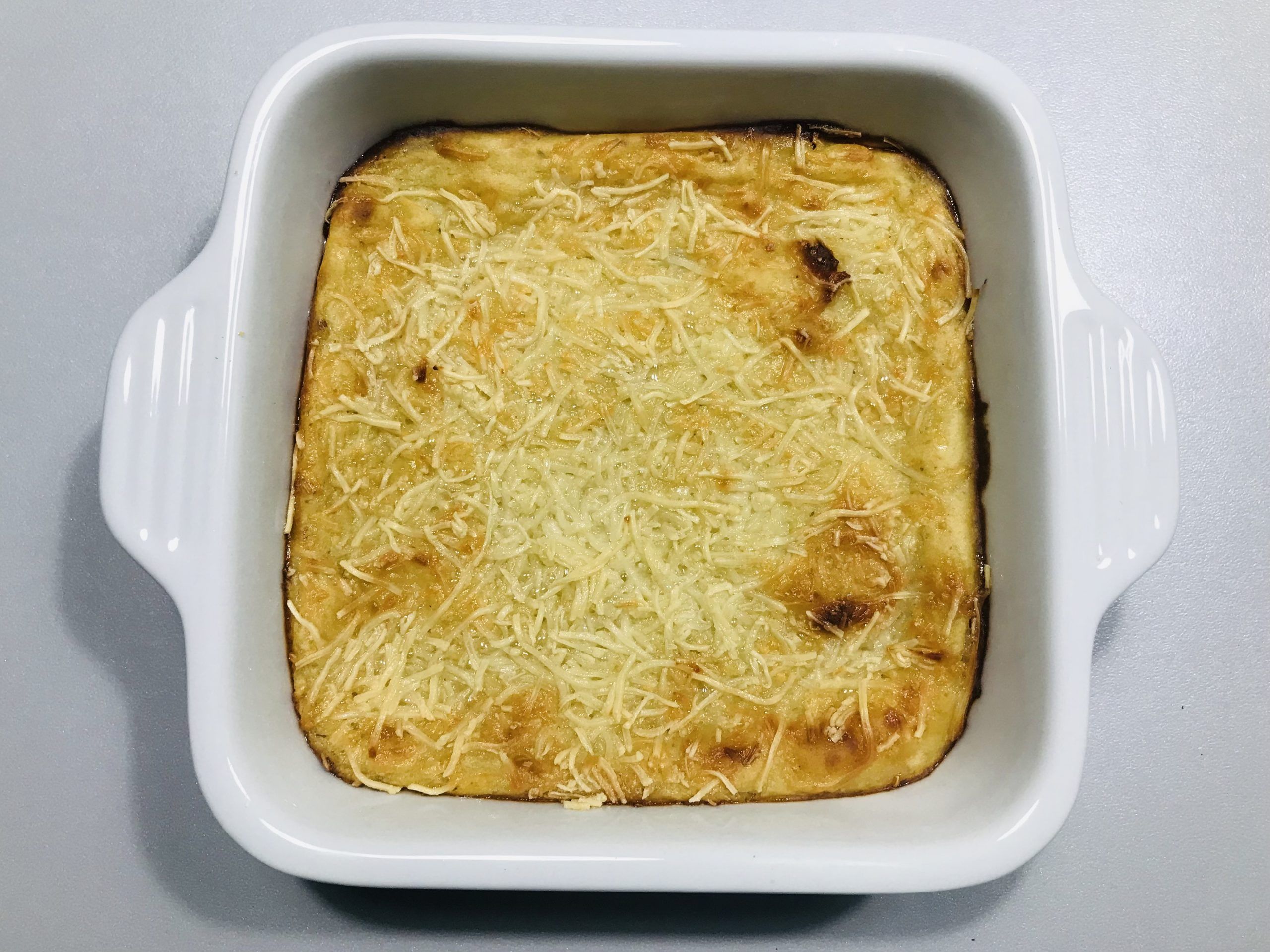 Parmentier de canard, purée panais topinambours