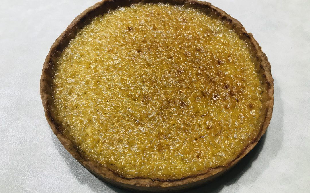 Tarte cuite au citron bio