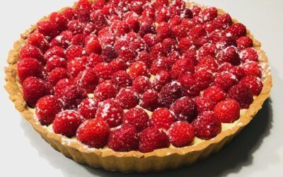 Tarte à la framboise, pâte sucrée