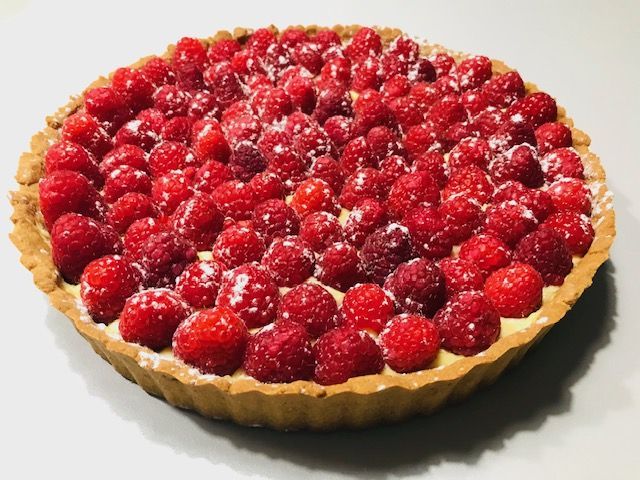 Tarte à la framboise, pâte sucrée