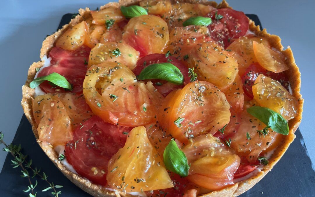 Cheesecake à la tomate et chèvre frais