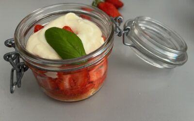 Tiramisu à la fraise et menthe