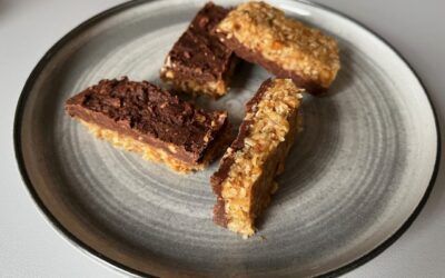 Snickers vegan, caramel au beurre salé