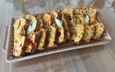 Cake salé chèvre tomates