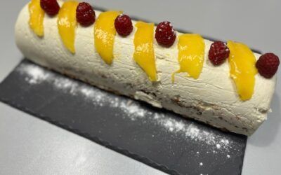 Bûche glacée à la mangue